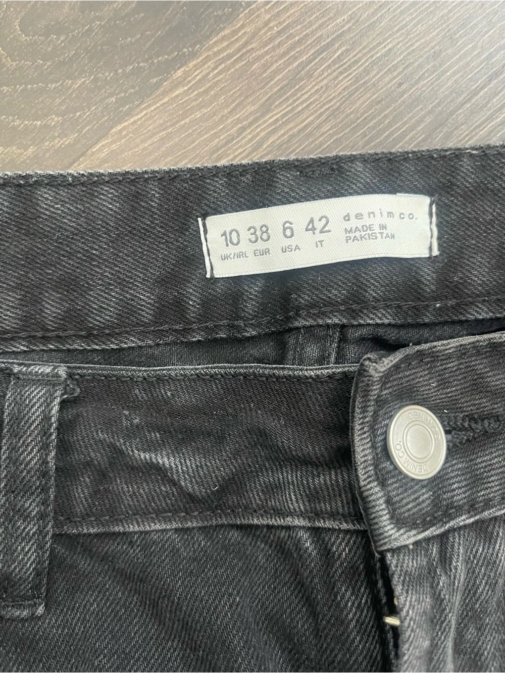 Denim&Co Black Relaxed Tapered Jeans